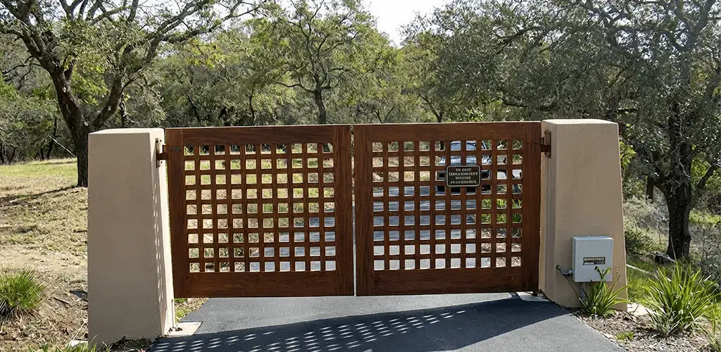 Driveway gate installation for a residential property in Syracuse, NY